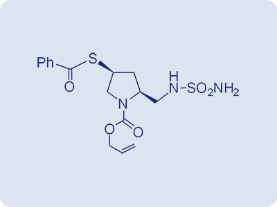 (2S,4S)-allyl 4-(benzoylthio)-2-((sulfamoylamino)methyl)pyrrolidine-1-carboxylate