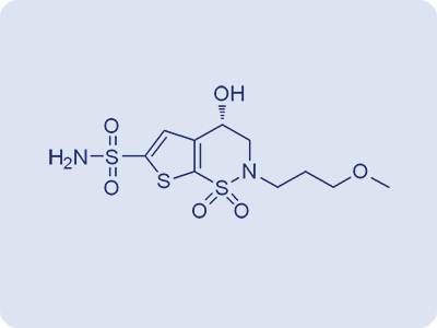 (4S)-4-hydroxy-2-(3-methoxypropyl)-3,4-dihydro-2H-thieno[3,2-e] [1,2]thiazine-6-sulfonamide-1,1-dioxide