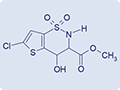 6-Chloro-hydroxy-2-methyl-N-2-Pyridinyl-2H-thieno-[2,3-e)-1,2-thiazine-3-carboxamide 1,1dioxide (LXM-1) OR Methyl 6-chloro-4-hydroxy-1,1-dioxo-2H-thieno [2,3-e] thiazine-3-carboxylate