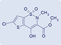 6-Chloro-hydroxy-2-methyl-N-2H-thieno-[2,3-e)-1,2-thiazine-3-carboxamide 1,1 dioxide(LXM-2) OR 6-Chloro-4-hydroxy-2-methyl-2Hthieno[2,3-e]-1,2-thiazine-3-carboxylic acid methyl ester 1,1-dioxide